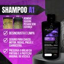 Kit Derrete Sujeira Completo ( Pistola de Alta Pressão Preta + Snow Foam Profissional + Lavadora de Alta Pressão Karcher Compacta + adaptador + Auto90 1L)