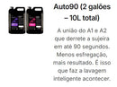 Kit Derrete Sujeira Pro Max (Pistola de Alta Pressão Preta + Snow Foam + Lavadora de Alta Pressão K5 + adaptador +  Kit Auto90 10L + Pretinho 500ml + Shampoo c/ cera de Carnaúba 5L + Revitalizador de Plásticos)