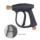 Pistola de Alta Pressão Preta c/ Engate Rápido e 4 bicos para jato de água com Adaptador Lavadora