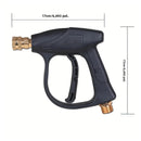 Pistola de Alta Pressão Preta c/ Engate Rápido e 4 bicos para jato de água com Adaptador Lavadora