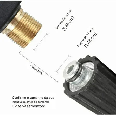 Kit Derrete Sujeira Completo ( Pistola de Alta Pressão Preta + Snow Foam Profissional + Lavadora de Alta Pressão Karcher Compacta + adaptador + Auto90 1L)
