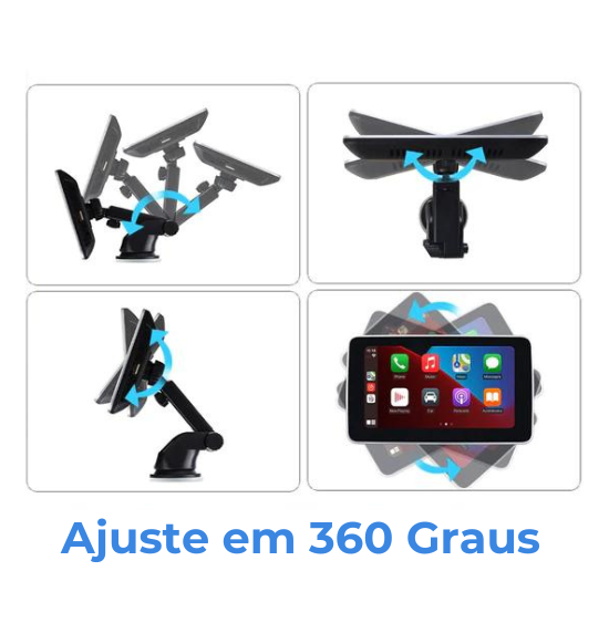 Tela Multimídia com AndroidAUTO & Apple CarPlay