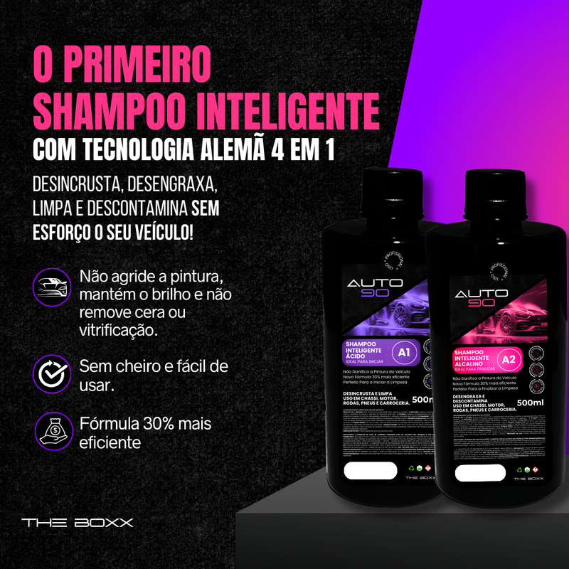 Kit Auto90 1L Pessoal + Pretinho em Gel 500ml - Frete Grátis