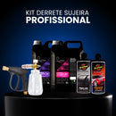 Kit Derrete Sujeira Profissional (Auto90 10L + Pistola de Alta Pressão Preta + Snow Foam + Pretinho em gel + Shampoo C/ Cera de Carnaúba + adaptador)