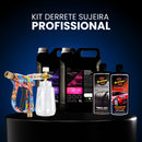 Kit Derrete Sujeira Profissional (Kit auto90 10L + Pistola de Alta Pressão + Snow Foam + Pretinho em gel + Shampoo C/ Cera de Carnaúba + adaptador)