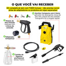 Kit Derrete Sujeira Essencial ( Lavadora de alta pressão Karcher compacta + Pistola de Alta Pressão Preta+ Snow foam + adaptador)