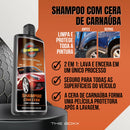 Kit Derrete Sujeira Top (Pistola de Alta Pressão Preta + Snow Foam Profissional + Lavadora de Alta Pressão Karcher Compacta + adaptador + Auto90 1L + Shampoo c/ cera 500ml + Revitalizador 200g)