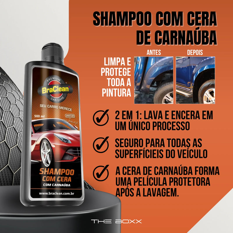 Shampoo com Cera de Carnaúba 500ml