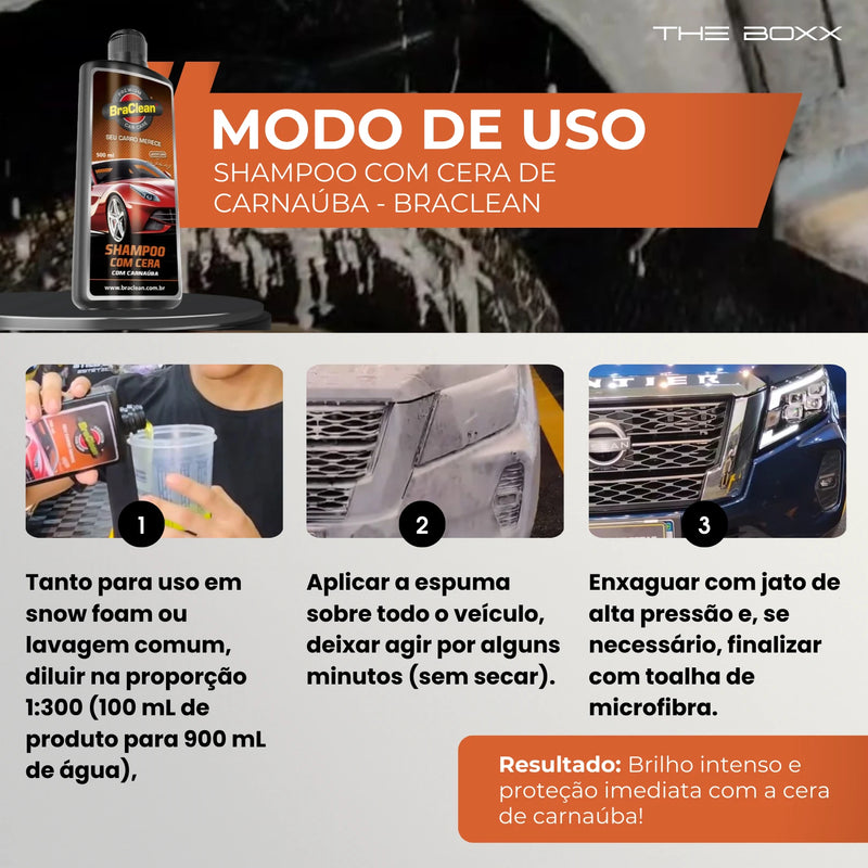 Shampoo com Cera de Carnaúba 500ml
