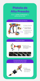 Pistola de Alta Pressão Color 4 bicos