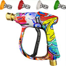 Kit Derrete Sujeira Pro Max (Pistola de Alta Pressão + Snow Foam + Lavadora de Alta Pressão K5 + adaptador +  Kit Auto90 10L + Pretinho 500ml + Shampoo c/ cera de Carnaúba 5L + Revitalizador de Plásticos)