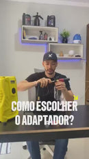 Pistola de Alta Pressão Preta c/ Engate Rápido e 4 bicos para jato de água com Adaptador Lavadora