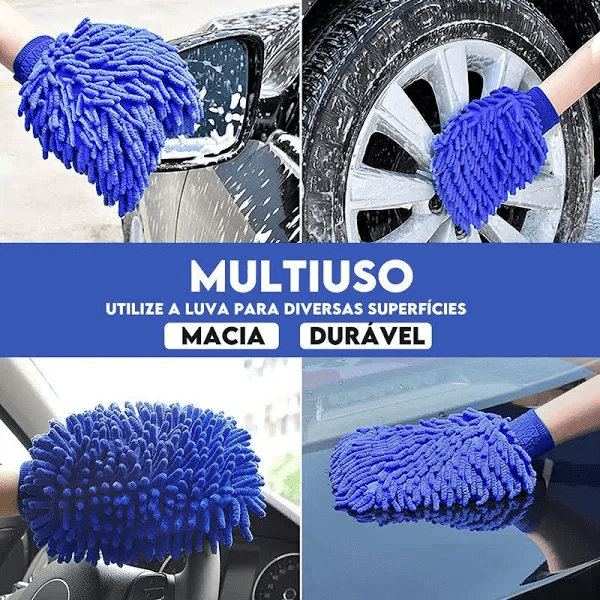 Luva Tentáculo Multiuso Microfibra Premium para Limpeza de Carros e Superfícies