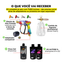 Kit Derrete Sujeira Pessoal (Pistola de Alta Pressão+ Snow Foam + Kit Auto90 1L +  adaptador + Pretinho em Gel)